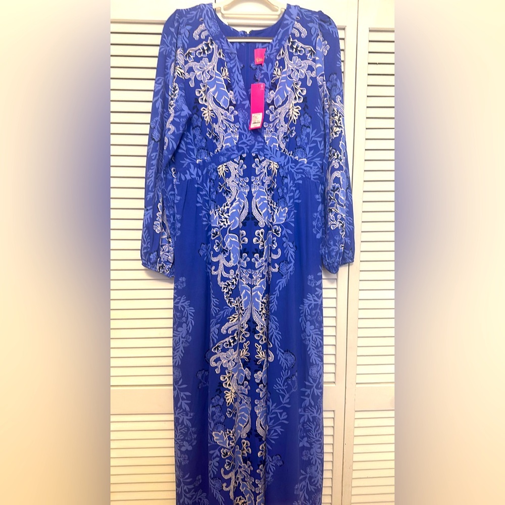 Lilly Pulitzer Wexlee Maxi Dress Sz 12 NWT